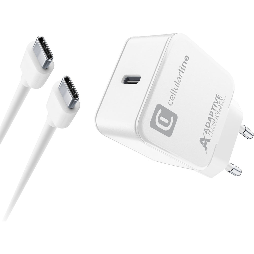 USB-C Charger Kit 15W quickly and safely charges Samsung devices with USB-C port compatible with 15W charging