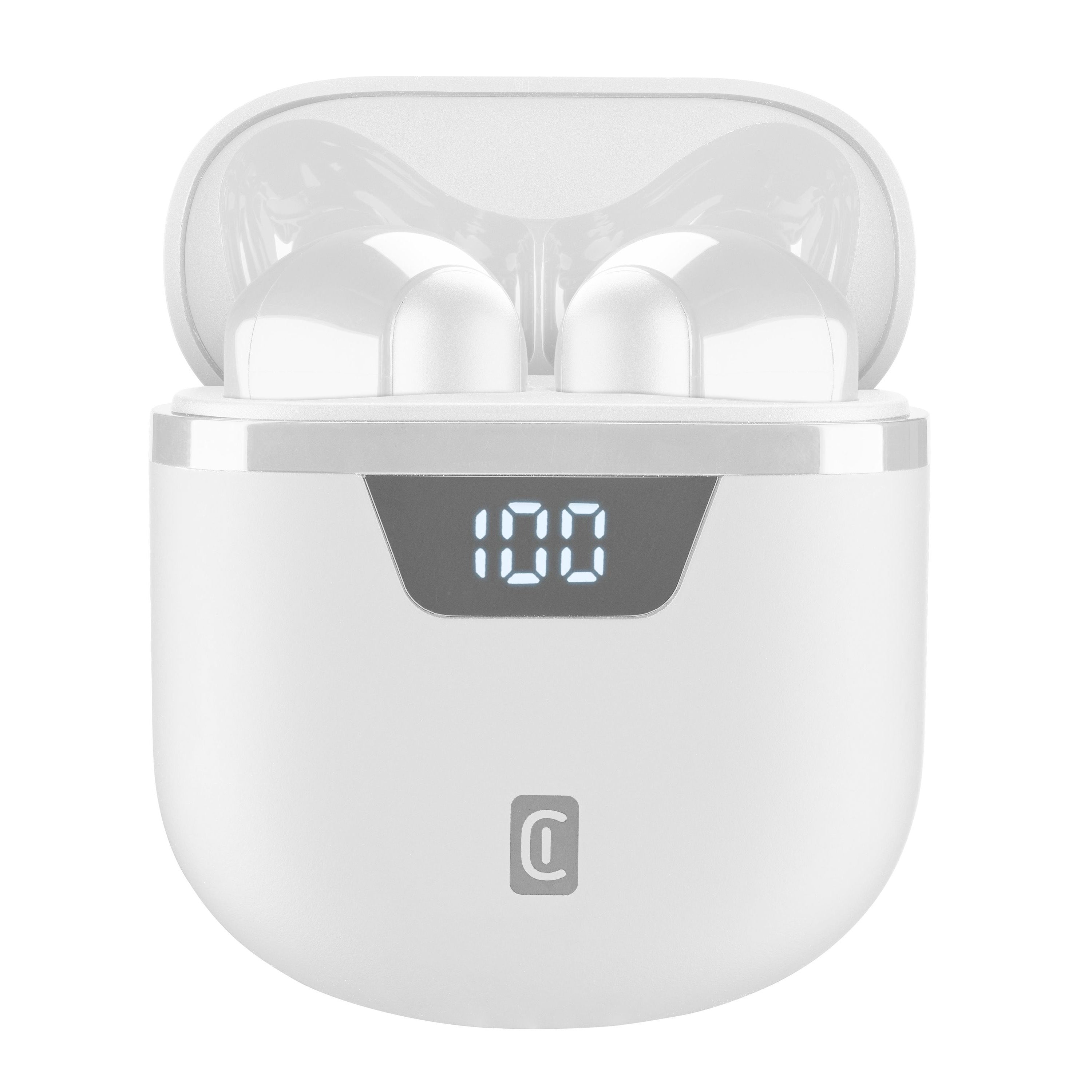 Wireless earphones with charging case