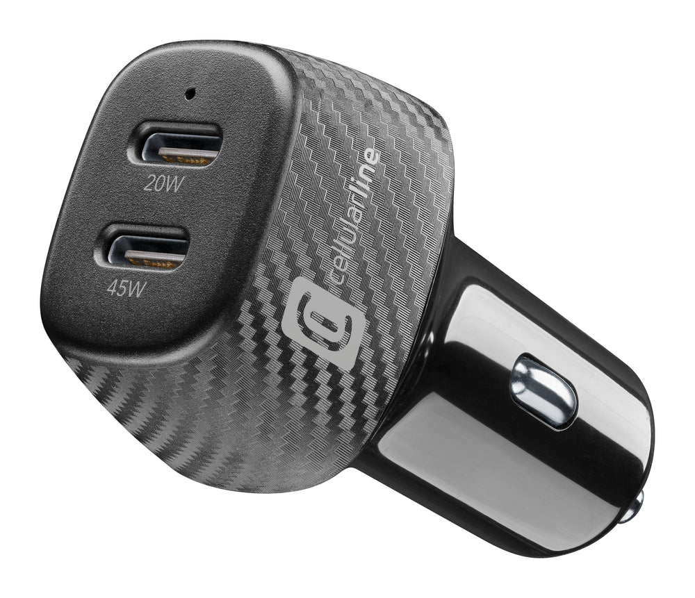 car charger 2-port, 65W Power Delivery