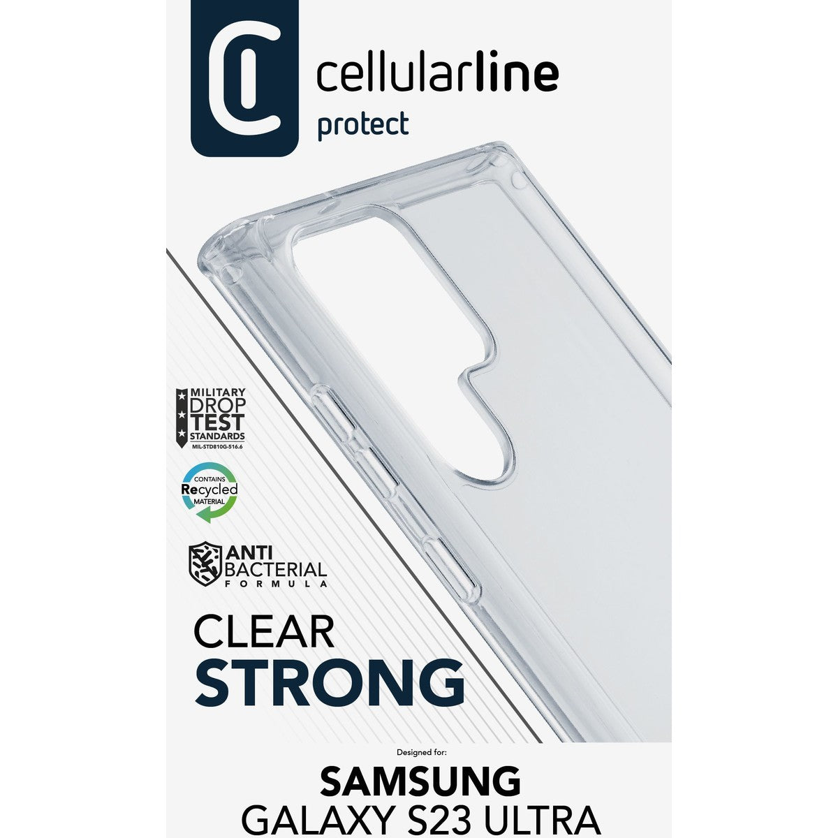 Clear Strong - Hard case with rubber edges