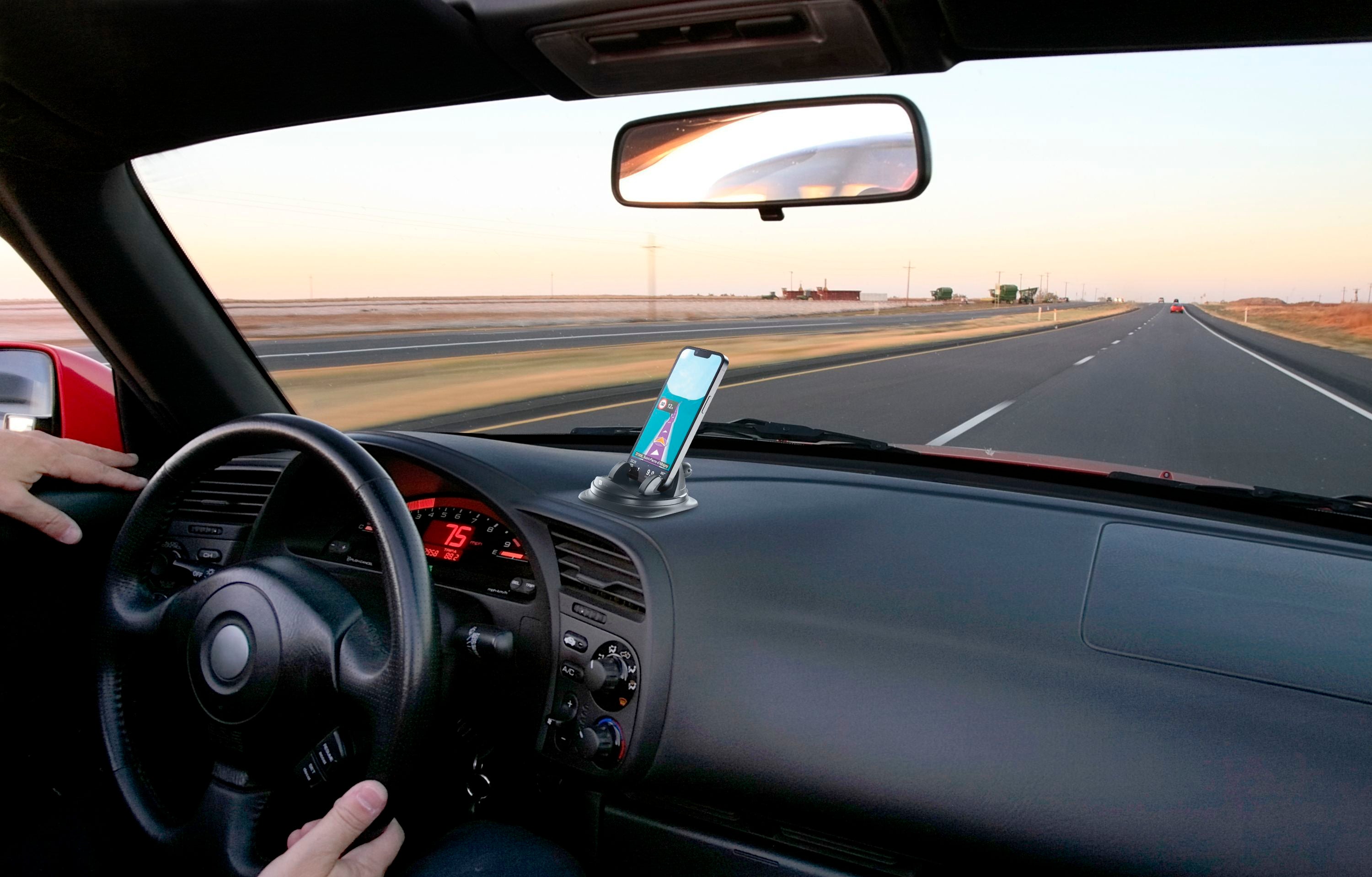 Rotating car phone holder