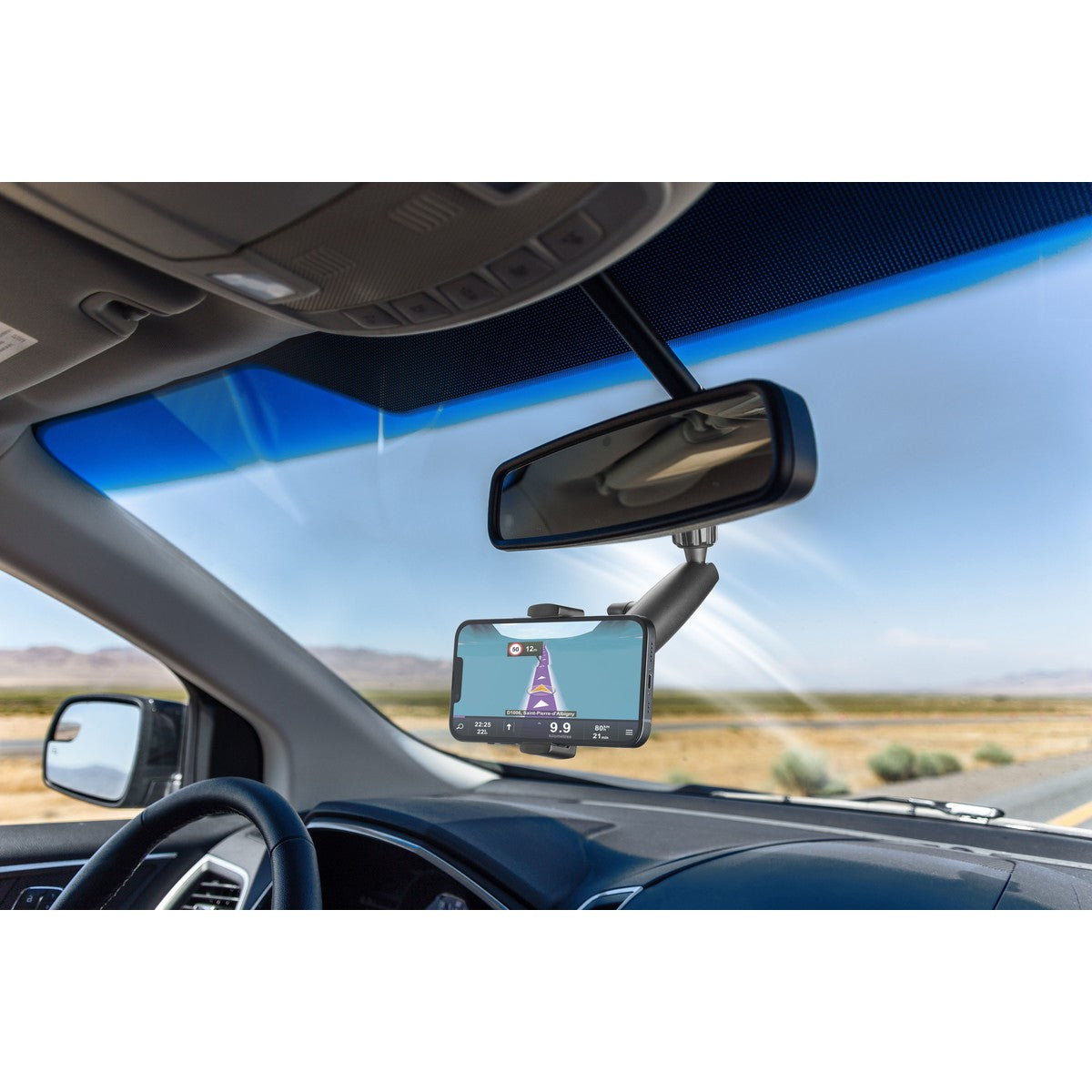 Spin Mirror Car phone holder