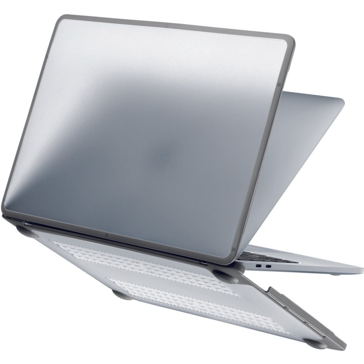 Satin-finish hard case with shockproof edges for the MacBook