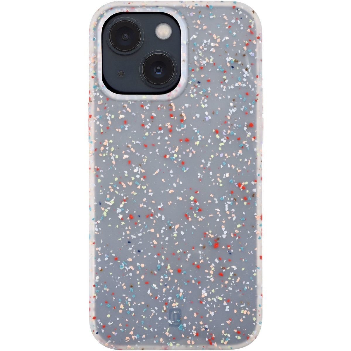 Semi-transparent soft-touch silicone case with speckled effect