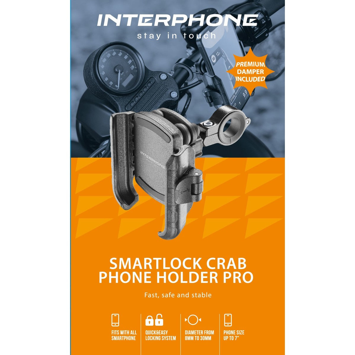 Handlebar Phoneholder with pro dampener