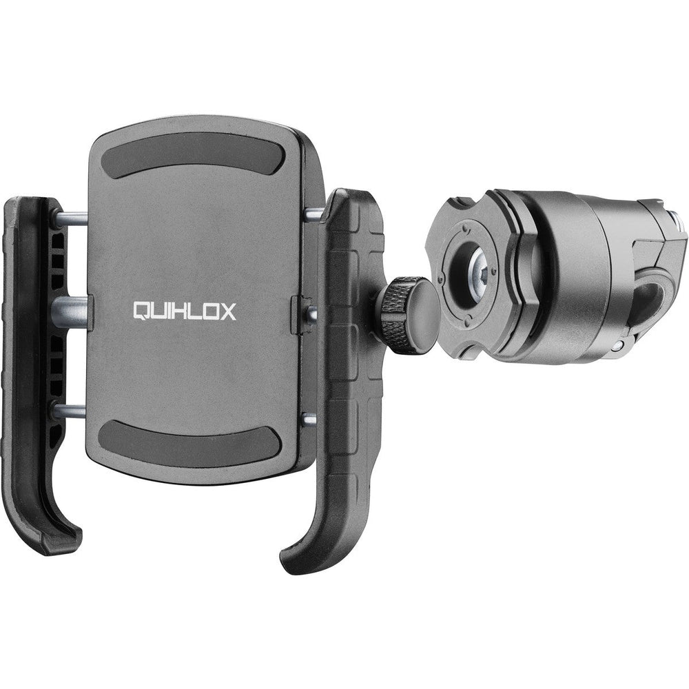 Universal mirror holder with Quiklox® system