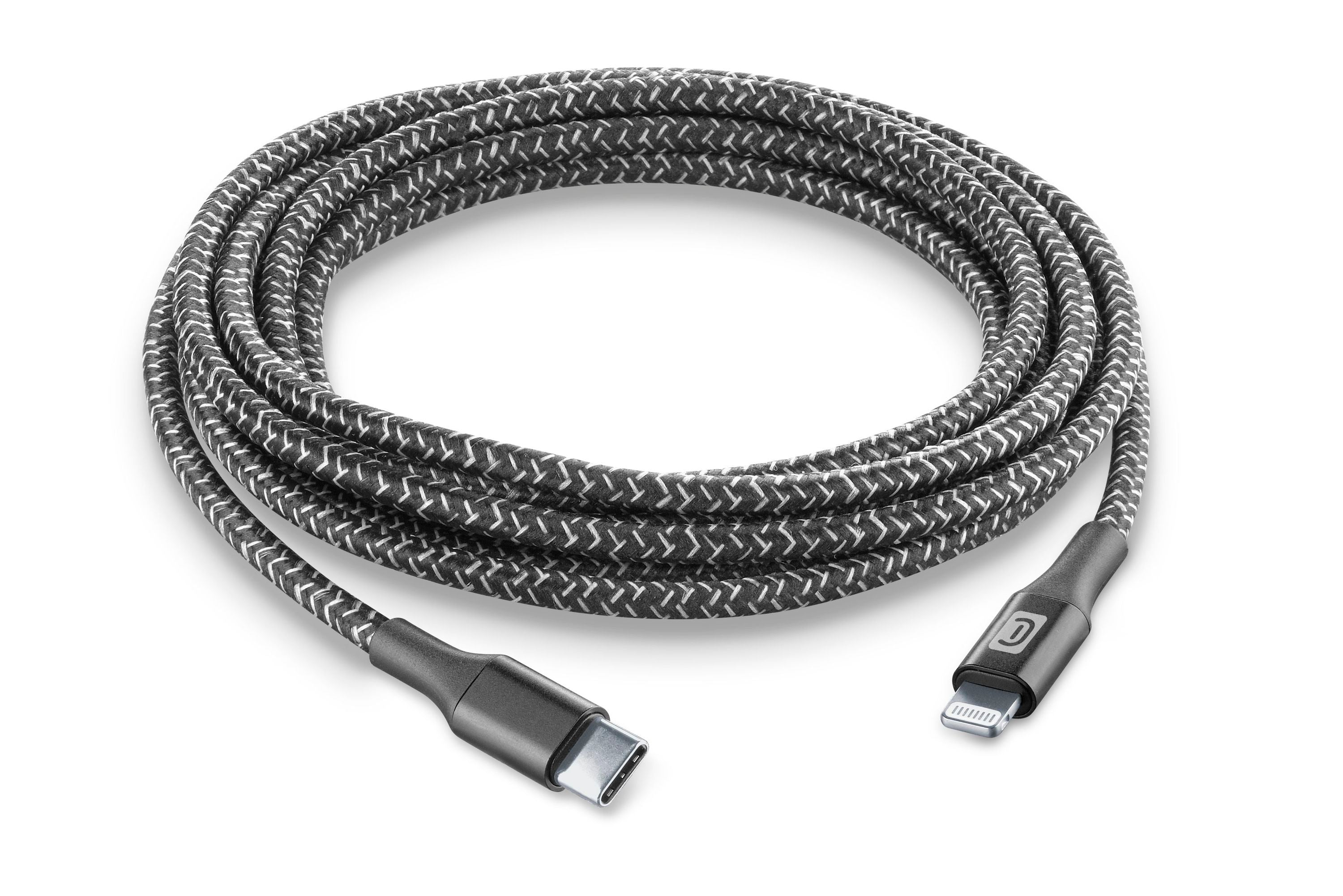 USB-C à Lightning câble, 2.5m, noir