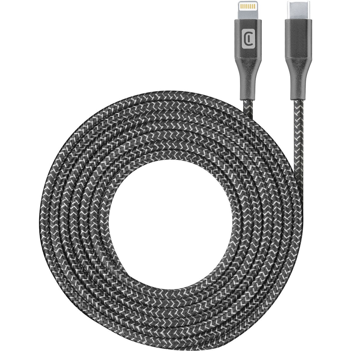 USB-C zu Lightning Kabel, 2,5m, schwarz