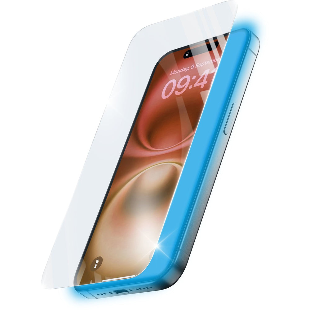 Ultra protective tempered glass with integrated anti-bluelight filter, easy to apply and ultra durable