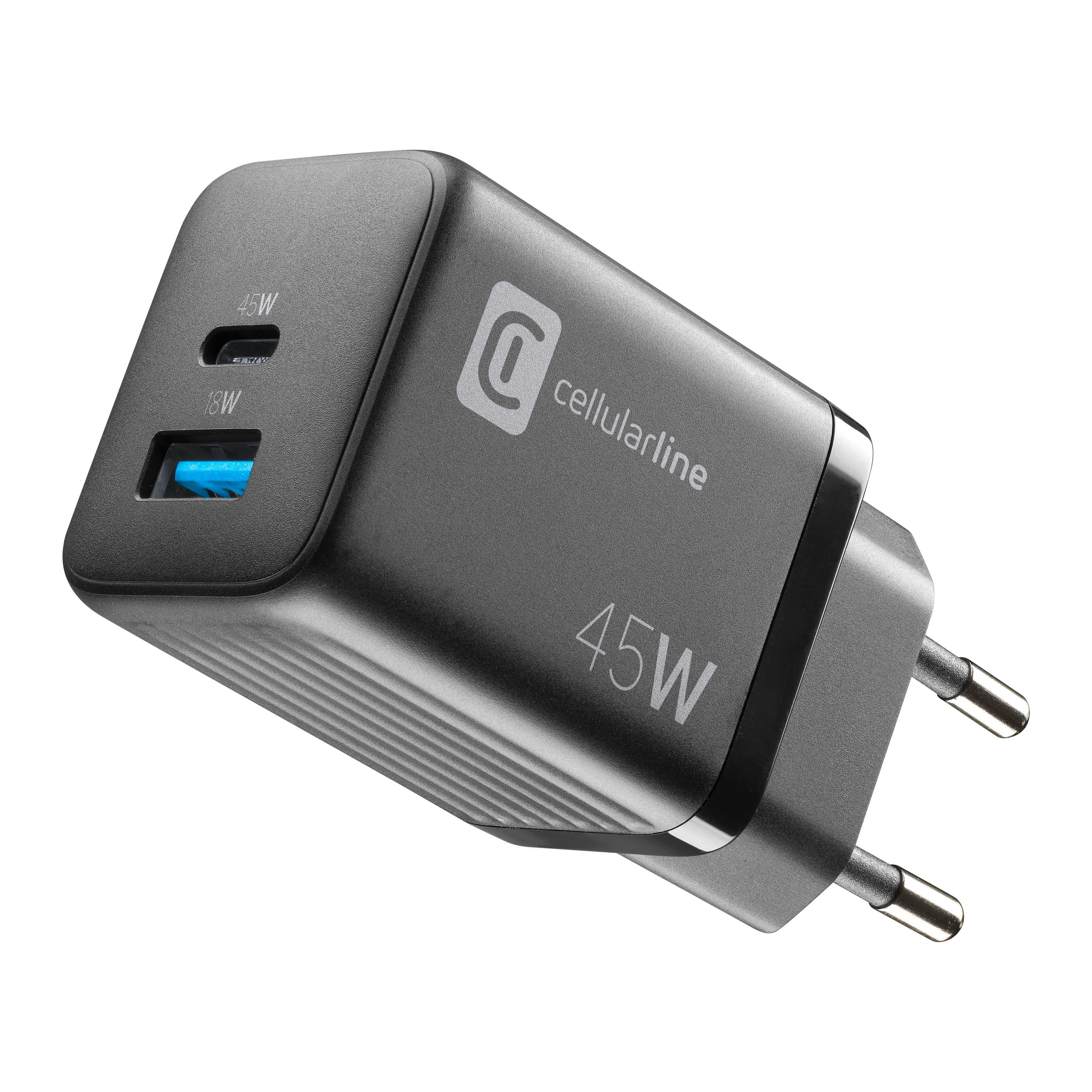 Cellularline Charger GaN Multipower Micro 45W